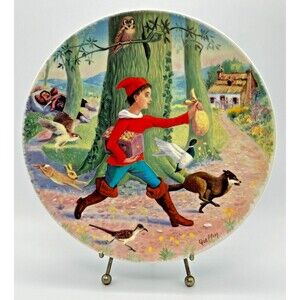 VINTAGE Le Petit Poucet (Tom Thumb) Limoges-Turgot 8" Collector Plate 1984 w/COA